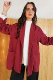 Stella Micro Stud Relaxed Blazer Wine /21=